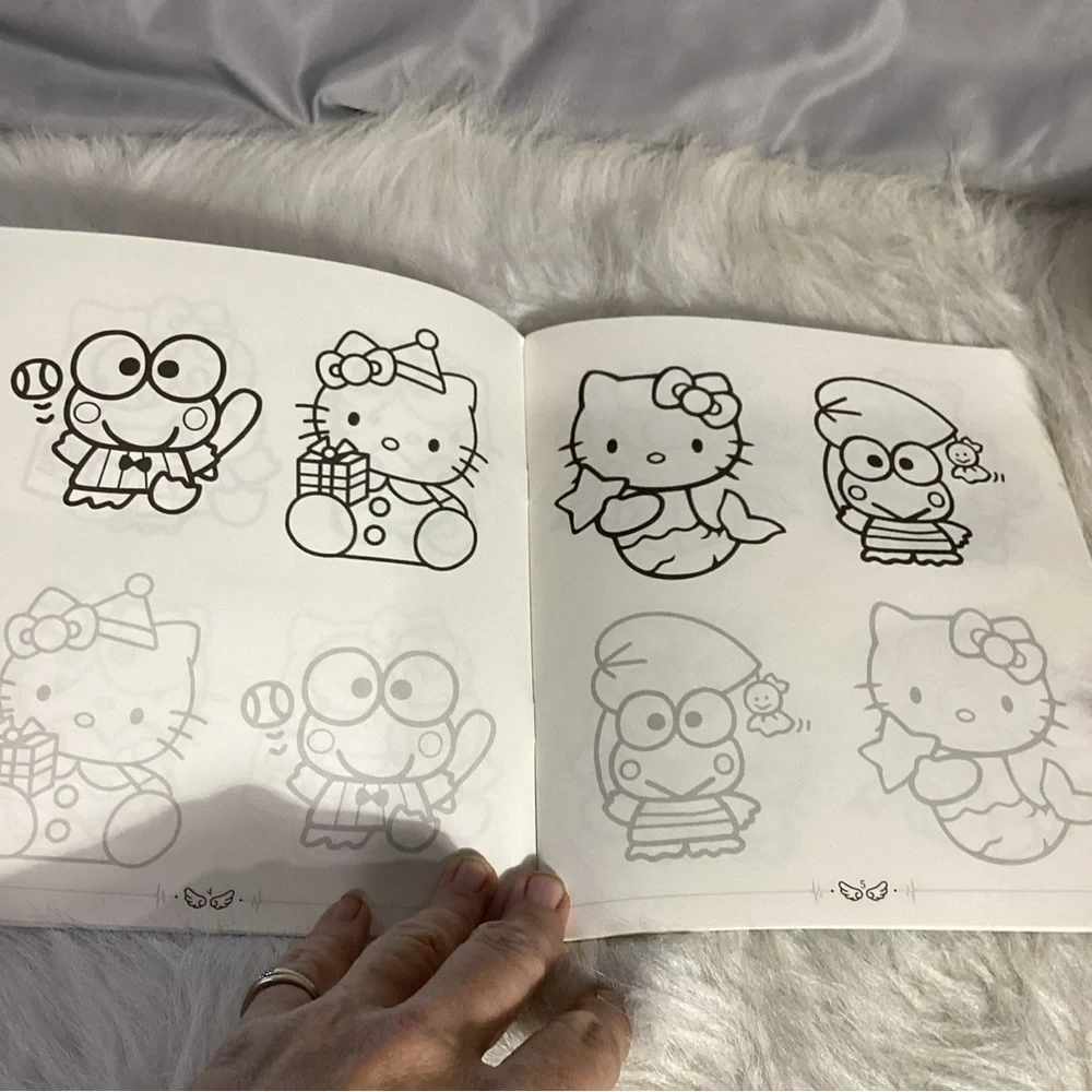 Hello Kitty Kuromi Bundle NEW Colored Pencils, Coloring Book & Pencil Cup